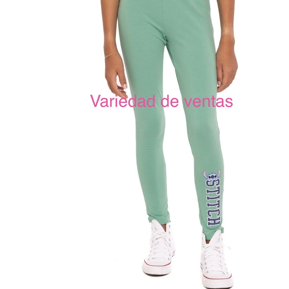 Stitch Kids Green Leggings